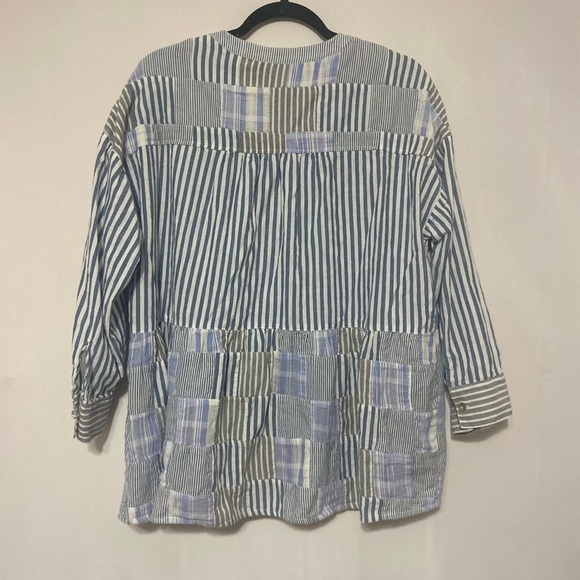 Anthropologie Maeve The Zoe swing blouse pullover oversized relaxed style size S - Picture 4 of 8